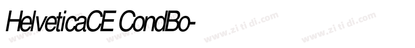 HelveticaCE CondBo字体转换
